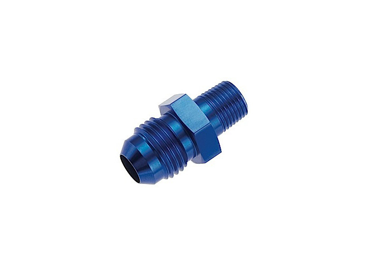 Red Horse Performance - 06 Straight Male Adapter To 04 (1/4) Npt Male  Blue - 816-06-04-1