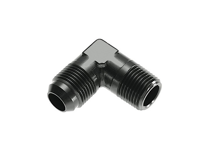 Red Horse Performance - 10 90 Degree Male Adapter To 08 (1/2) Npt Male  Black - 822-10-08-2