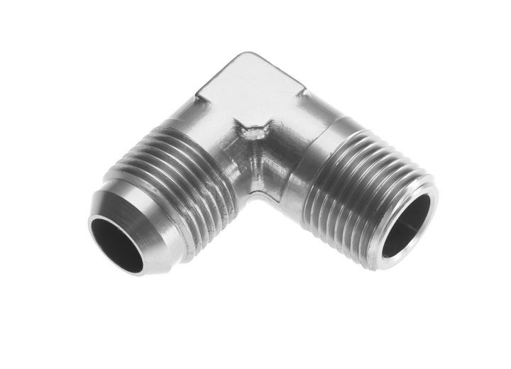 Red Horse Performance - 12 90 Degree Male Adapter To 08 (1/2) Npt Male  Clear - 822-12-08-5