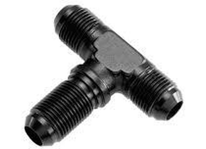 Red Horse Performance - 04 Male An/jic Bulkhead Tee (bulkhead On Side)  Black - 834-04-2