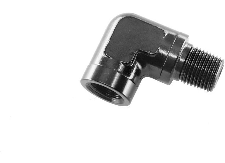 Red Horse Performance - Fuel Pressure Gauge Adapter Npt Female Adapter To Npt Male Adapter 90 Degree - 914-02-2