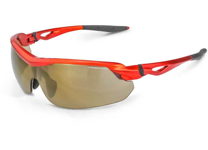 Radians INC - Cirrus Premium Safety Eyewear Burnt Orange Frame Gold Mirror Lens - 39812