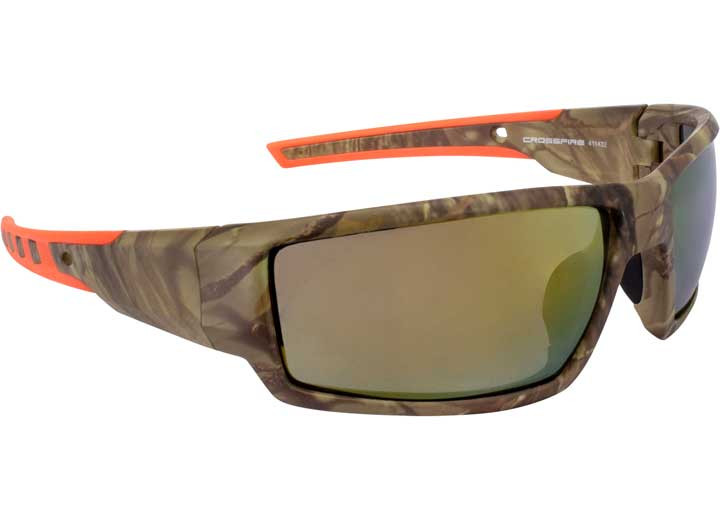 Radians INC - Cumulus Premium Safety Eyewear Camo Frame Gold Mirror Lens - 411432