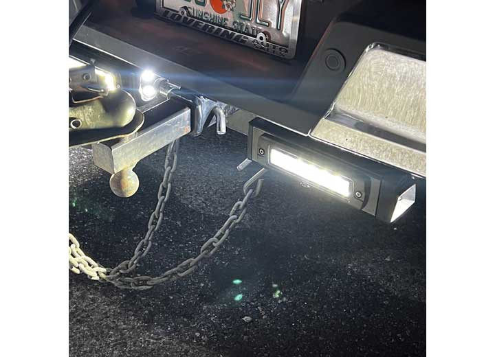 Race Sport Lighting - 2122 F150 Hitch Bar Reverse 7in Led Flood Lighting Heavy Duty Bolt On Kit W/heated Lens - F150HB21UP