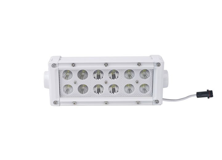 Race Sport Lighting - 8.25inch Marine Grade Dual Row Straight Light Bar W/36watt 12 X 3w High Intensi - MS36WWDS