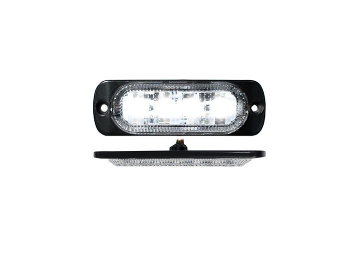 Race Sport Lighting - 4led Ultra Slim Flush Mount 19flash Pattern Marker Strobe Light(white) - RS70014W