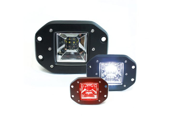 Race Sport Lighting - 2function Led Flush Mount Style Back Lightwhite/redwhite Hipower Reverse/red - RSE12KR