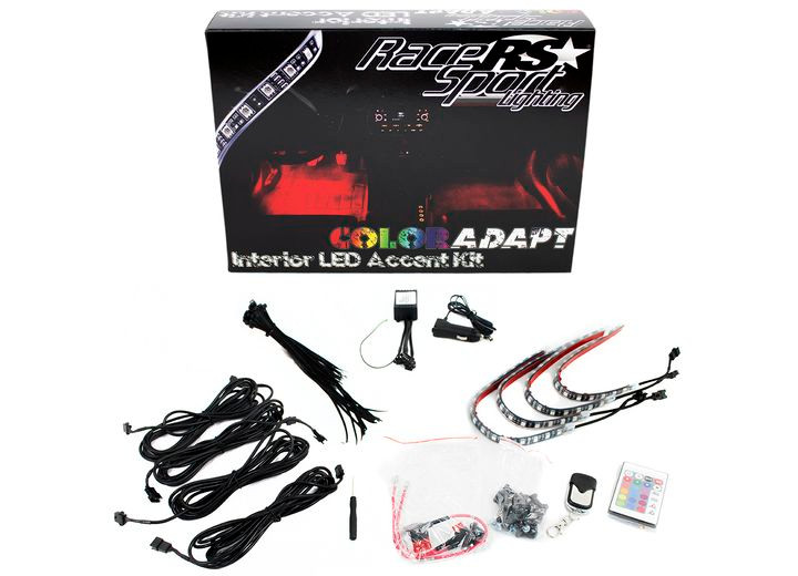 Race Sport Lighting - Coloradapt Led Interior Kit W/ Remote Control And Premium Microled Light Strips - RSIKIT