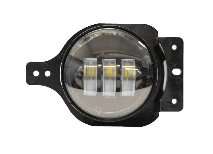 Race Sport Lighting - 18c Wrangler Blacked Out Series Led Fog Light Kit With Custom Brackets - RSJL1804