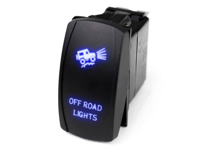 Race Sport Lighting - Led Rocker Switch With Blue Led Radiance  Offroad Lights - RSLE10B
