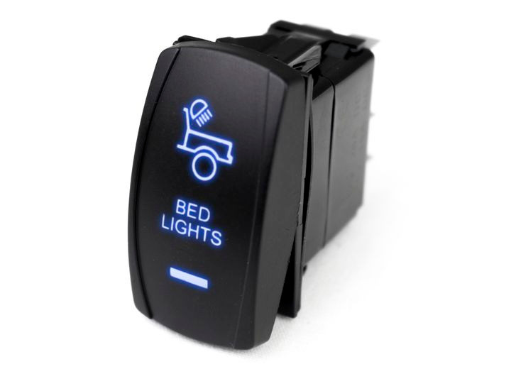 Race Sport Lighting - Led Rocker Switch With Blue Led Radiance  Bed Lights - RSLE39B
