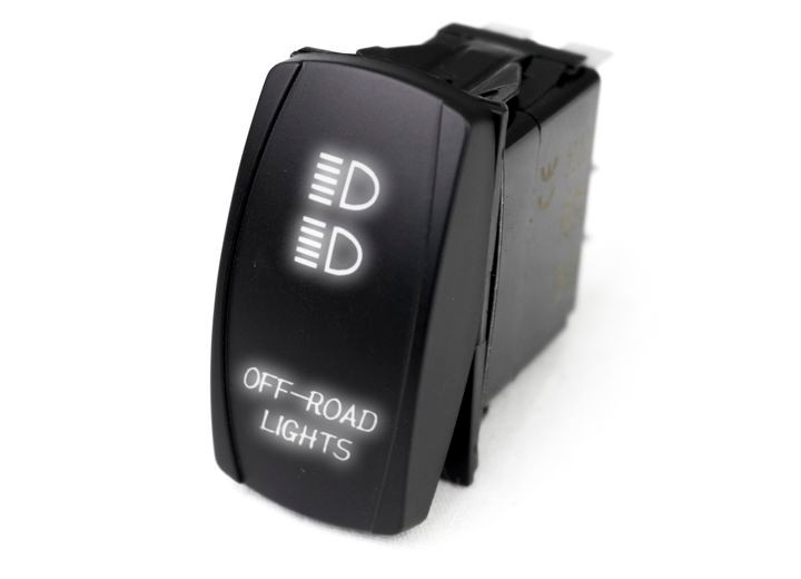 Race Sport Lighting - Led Rocker Switch With White Led Radiance  Offroad Lights - RSLJ11W