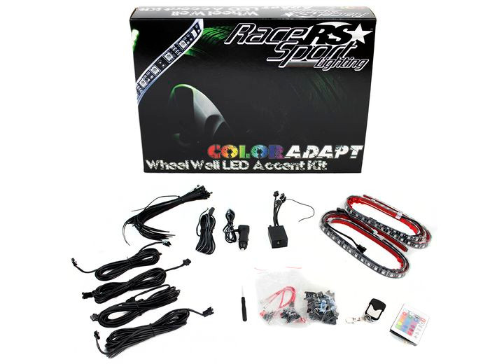 Race Sport Lighting - Coloradapt Led Wheel Well  Kit W/ Remote Control And Premium Microled Light Str - RSWWKIT