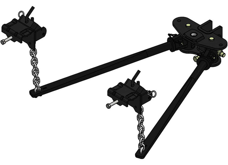 RV Pro - 10k/800lb Weight Distribution Hitch Trunnion Style - 22-8301