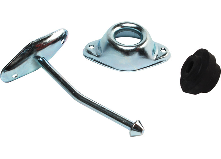 RV Designer - Entry Door Holder  Metal Plunger  4 3/4in Angled - E257