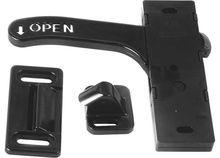 RV Designer - Screen Door Latch Black Amerimax  Left Hand - E287