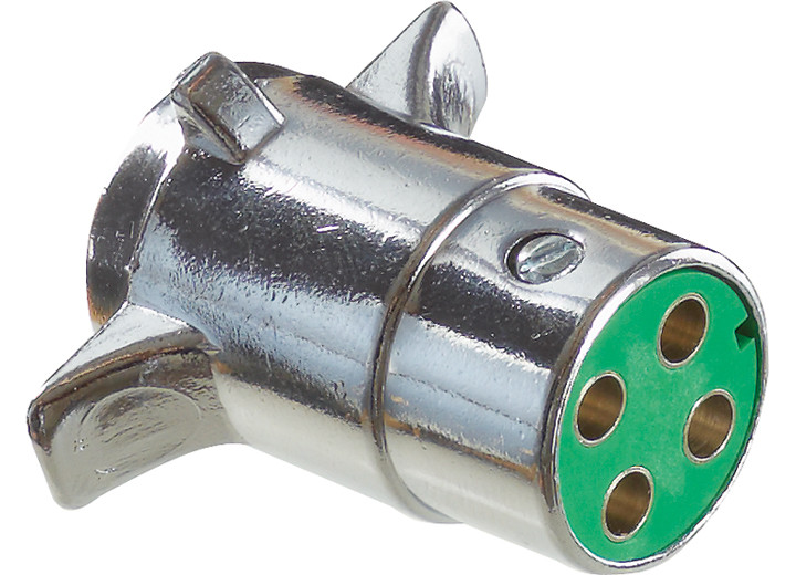 RV Designer - 4way Plug Chrome Plated - P409