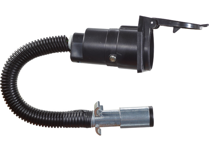 RV Designer - 6way Round Plug To 7way Rv Socket Harness Adapter - P725