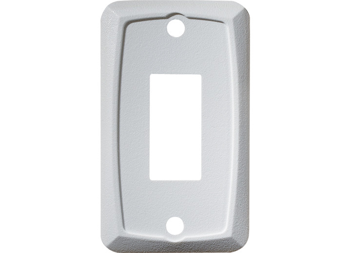 RV Designer - White Single Mounting Plate  Cutout .550in X 1.125in - S381