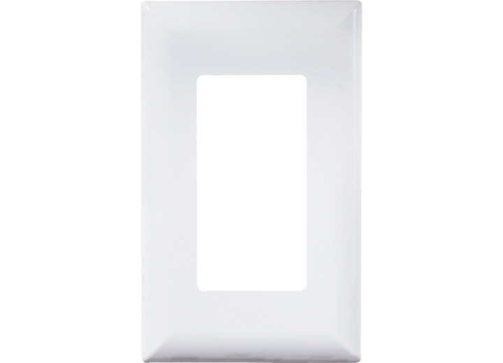 RV Designer - Inself Containedin White Contemporary Coverplate - S849