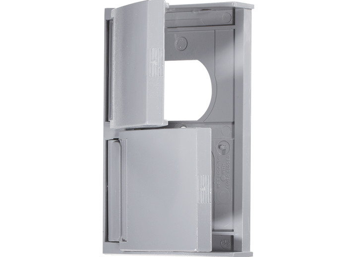 RV Designer - Weatherproof Gray Dual Outlet W/ Snap Coverplate - S901