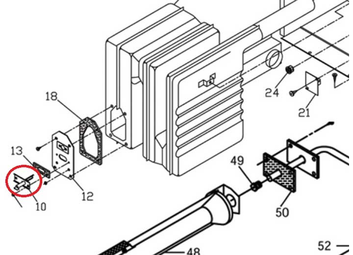 Suburban RV - Suburban Igniter Electrode With Single Probe 231933 (nt Series) - 525029