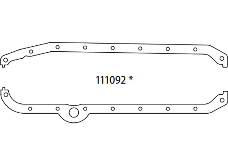 SCE Gaskets - Sbc Oil Pan 8085 Rt Dipstick - 111092
