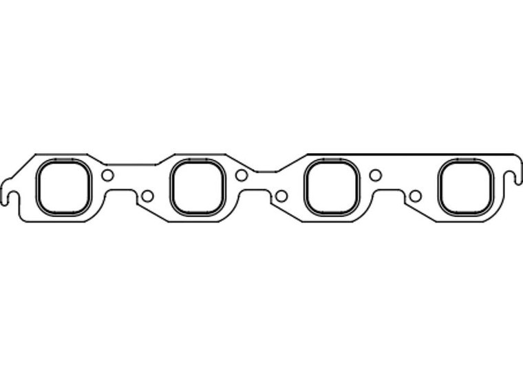SCE Gaskets - Perf Exh Bbc Std Square Port - 113082