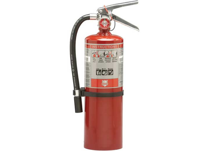Shield Fire Protection - Shield Fire Protection Rechargeable 5lb. 3a:40bc Fire Extinguisher W/ Wall Hook - 10914R