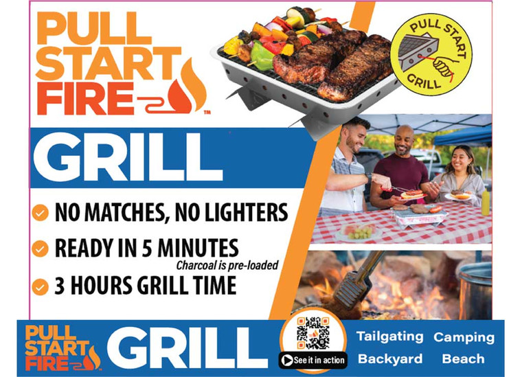 Pull Start Fire Inc - 6pc  Shelf Display Pdq (grills) - 77501