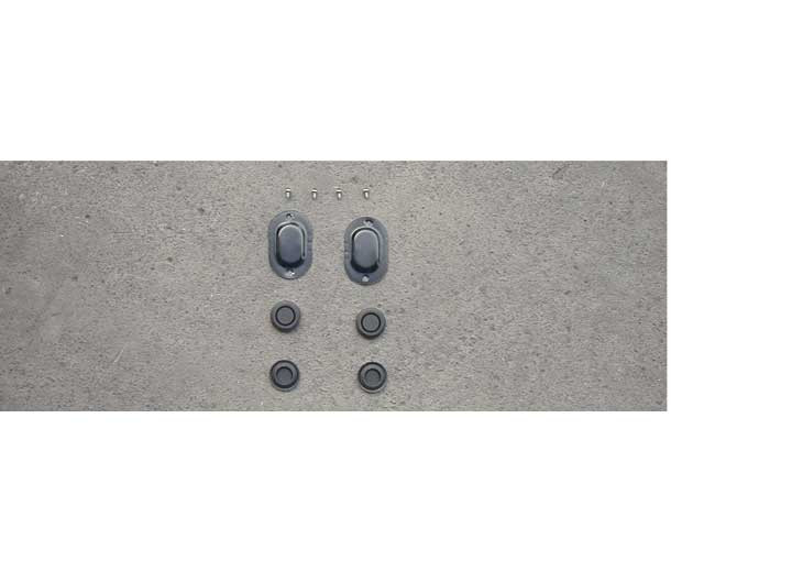 Sherman - Drain Hole Coverlets (2) W/ Screws&4 Plugs Univ Mustang 6470; Cougar 6970 - 465-46D