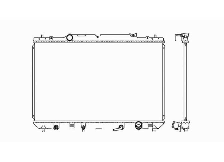 Sherman - Radiator 1 Row W/ Or W/o Hdc W/ Or W/o Air 2.4l 4cyl A/t Solara 0203 - 92623