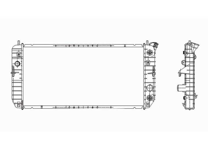 Sherman - Radiator 1 Row W/ Or W/o Air W/ Or W/o Hdv 3.8l V6 Lesabre 0005; Bonnevill E Exc Gpx 0005 - 99615