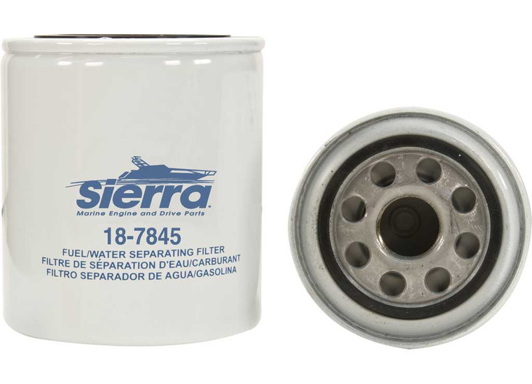 Sierra - Fuel Filter Filter Size: Long  4.35in Or 110.5mm; Rating: 21 Micron - 18-7845