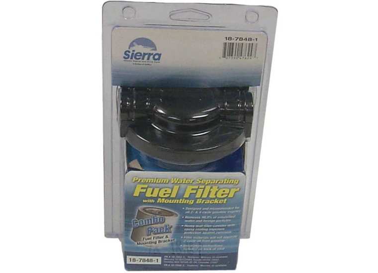 Sierra - Fuel Water Separator Kit Material:aluminum (short Filter); Rating:21 Micron - 18-7848-1