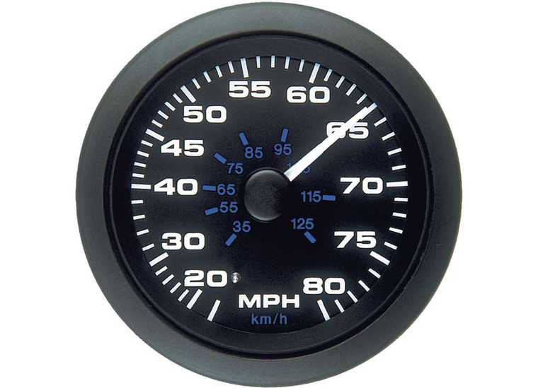 Sierra - Speedo Kit Black Premier Pro 3in Dial Range:080 Mph; Size:3in - 62723P