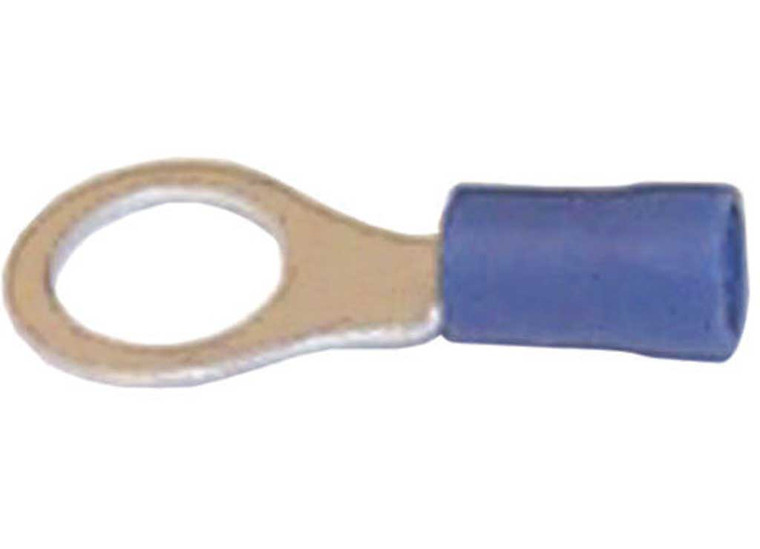 Sierra - Ring Terminal. Stud Size:5/16in. Package Of 100. Color:blue. Wire Gauge:1614 - EC04190-100