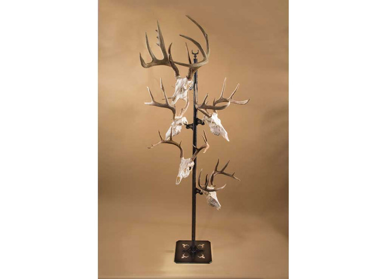 Skull Hooker - Trophy Tree (floor Dispay  5 Mounting Brackets)  Black - SKH-TT-ASSY-BLK