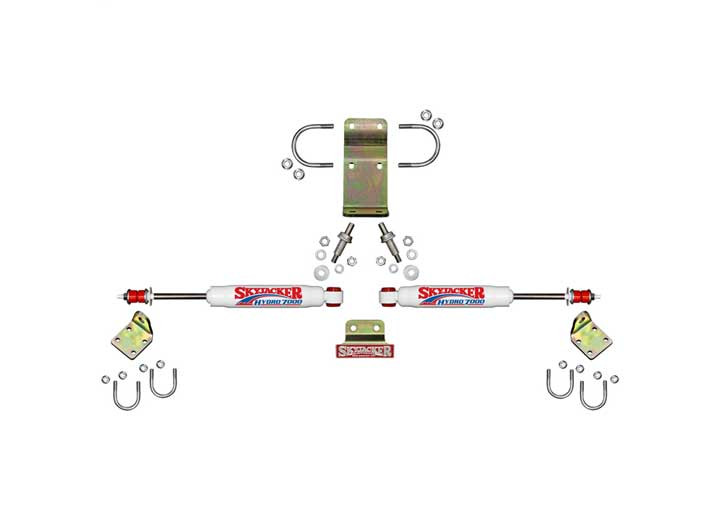 Skyjacker Suspension - 18c Jeep Wrangler Jl; 20c Gladiator Jt  Dual Steering Stabilizer White - 7208