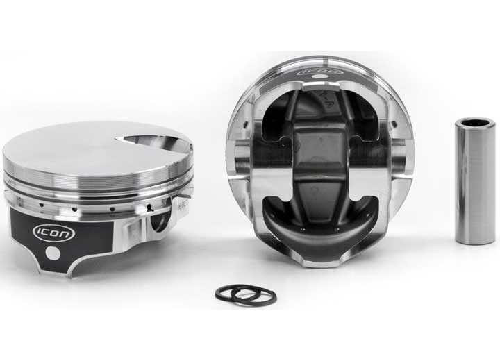 United Engine & Machine Co - Chevrolet 489 Rod 6.385 Flat Top +3cc 1v Icon Premium Forged Piston Set - IC785.060