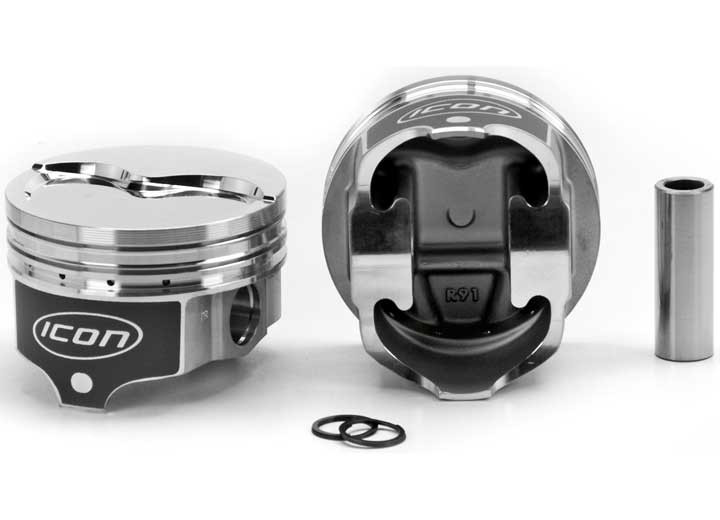 United Engine & Machine Co - Chrysler 493 Rod 6.768 Step Dish +23.7cc 2v Icon Premium Forged Piston Set - IC840.040