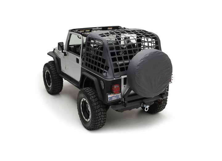Smittybilt - 0718 Wrangler Jk 2dr Cres2 Heavy Duty Cargo Restraint System; 2in Webbing; Black - 571135