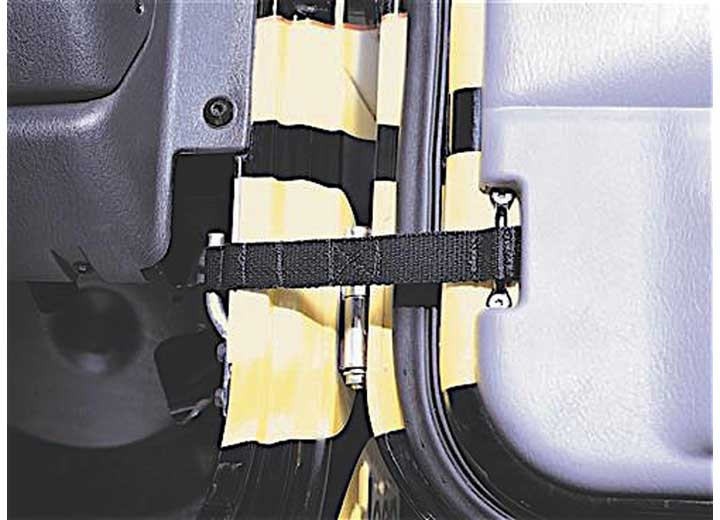 Smittybilt - Adjustable Door Strap; Sold As Pair; Black - 769401