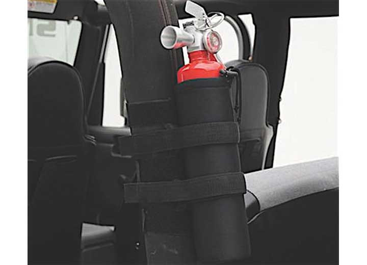 Smittybilt - Roll Bar Mount  2.5 Lb. Fire Extinguisher Holder  Black - 769540