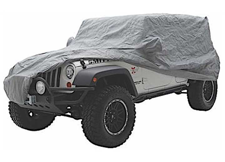 Smittybilt - 7683 Cj5/cj7; 8706 Wrangler Yj/tj/lj Full Climate Jeep Cover W/storage Bag; Gray - 803