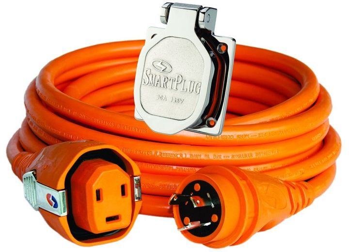 SmartPlug - 30 Amp50ft Dual Config Smartplug X L530 Cordset/orange & Stainless Steel Inlet - C30503BM30NT