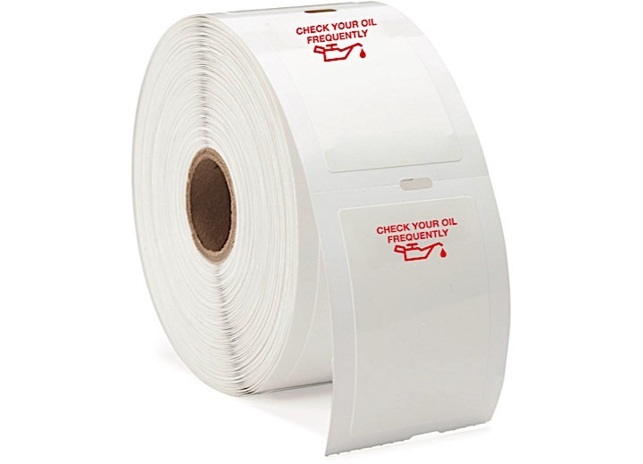 Slip-N-Grip - Generic Wht Labels 1.5inx2.25in 500/roll W/red Oil Can Image - FB-P9933-45