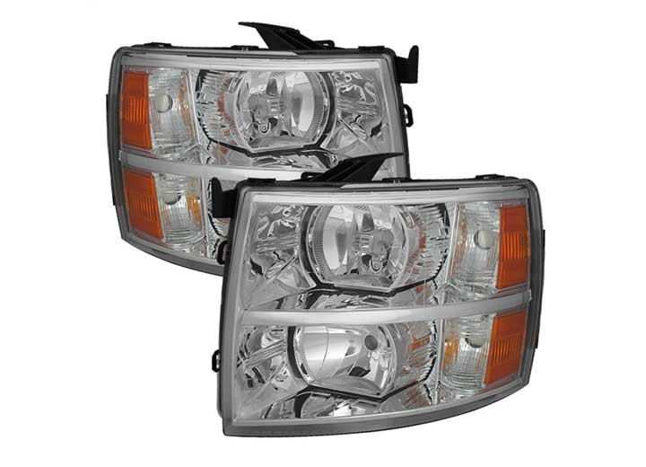 Spyder Automotive - 0713 Silverado 1500/0714 2500hd/3500hd Crystal Headlightschrome - 5076984