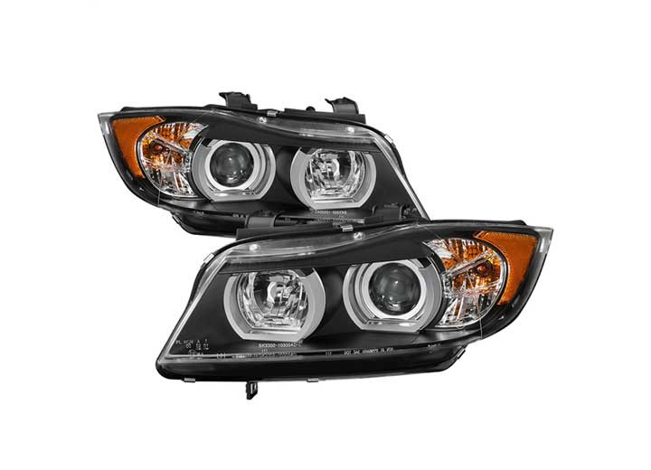 Spyder Automotive - 0608 Bmw E90 3series 4dr Projector Headlightshalogen Model Onlylbdrlblack - 5083432
