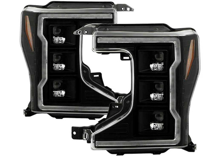 Spyder Automotive - 2022 F250/f350/f450 Super Duty Halogen Model Only (ex Factory Led Model ) Black - 5088635